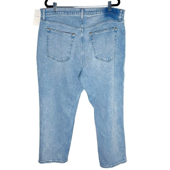 Abercrombie Fitch Womens Curve Love Ultra High Rise Ankle Straight Jean NWT Plus - Picture 6 of 14